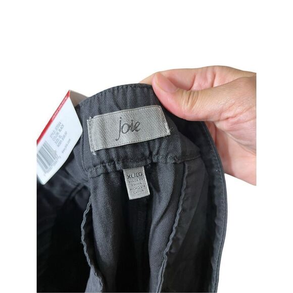 Joie Ladies High Rise Black Linen Blend Pleated Shorts Size XL NWT - Picture 7 of 8